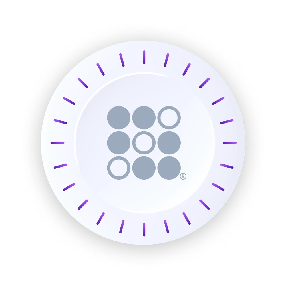 Identity confirmation dial graphic