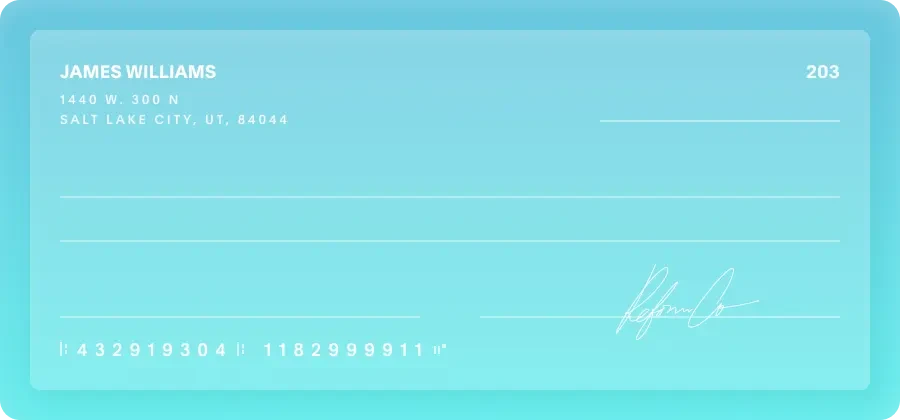 Ilustração de cheque